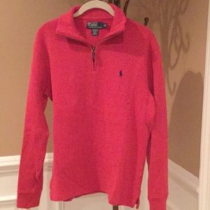 $18 Firm! Mens Polo by Ralph Lauren Quarter ZIP Sweater - small